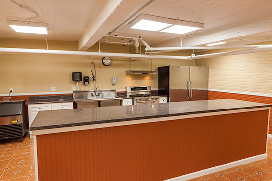 Kitchen area of the Recreation Room